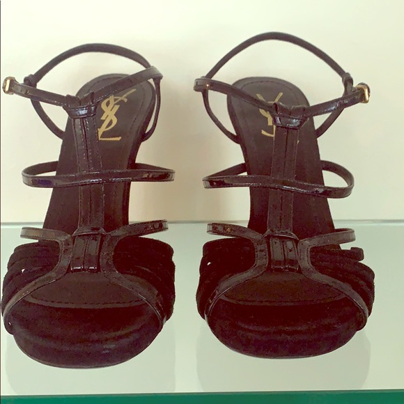 Ysl Crystal Studded Heels 